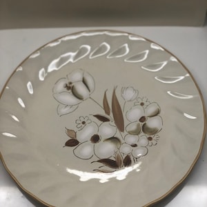 FELICITY SCULPTURA DINNER PLATEs Set Of 4 Hearthside Stoneware 10 3/4&quot; Japan