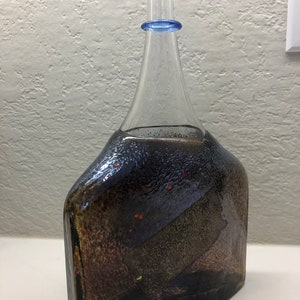 KOSTA BODA Glass BERTIL Vallien Sweden Satellite Bottle Vase 12 1