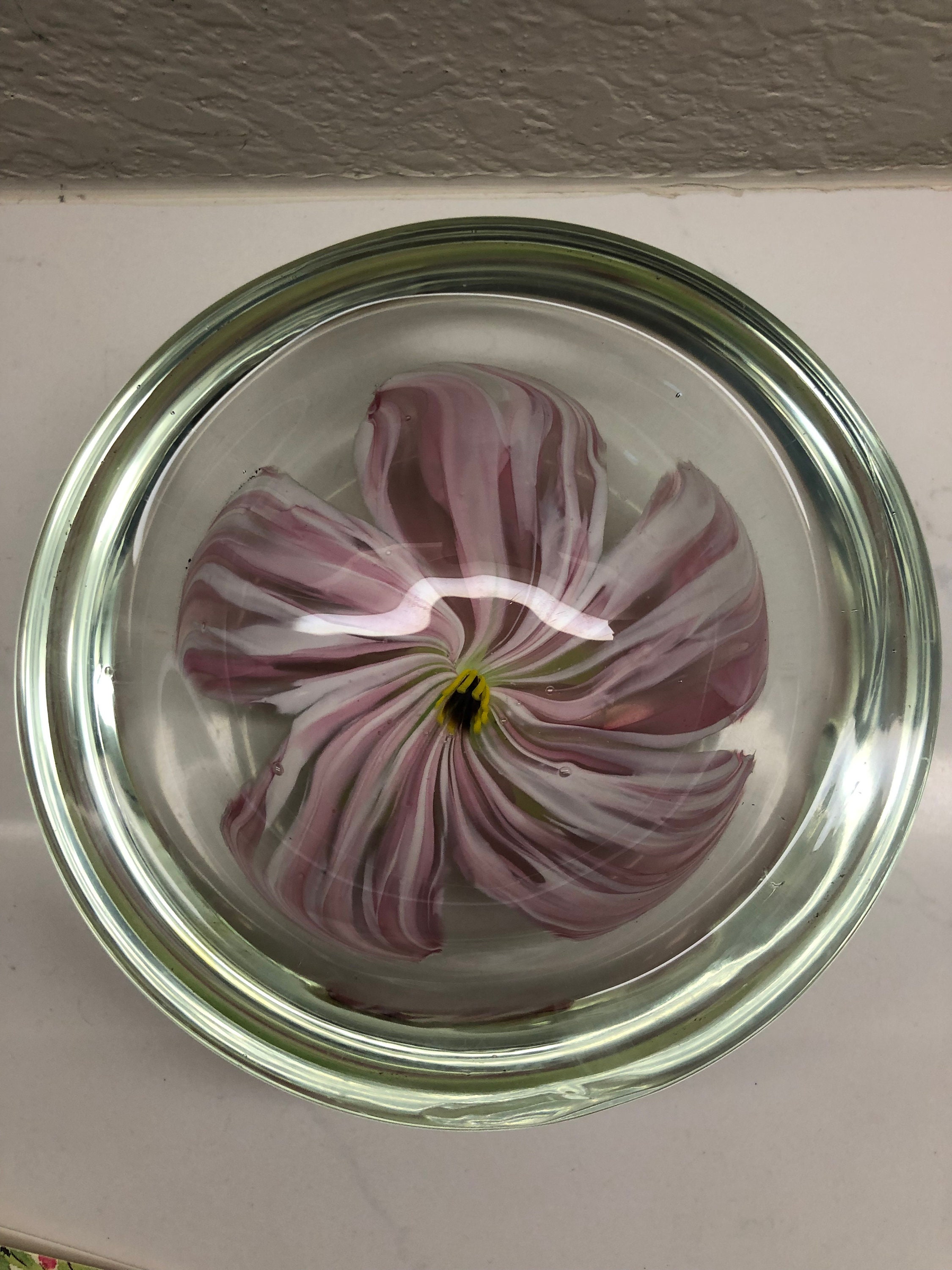 Art Glass Emilio Robba Style Bowl Flowers Pink - Etsy Art Glass Emilio Robba Style Bowl Flowers Pink - Etsy