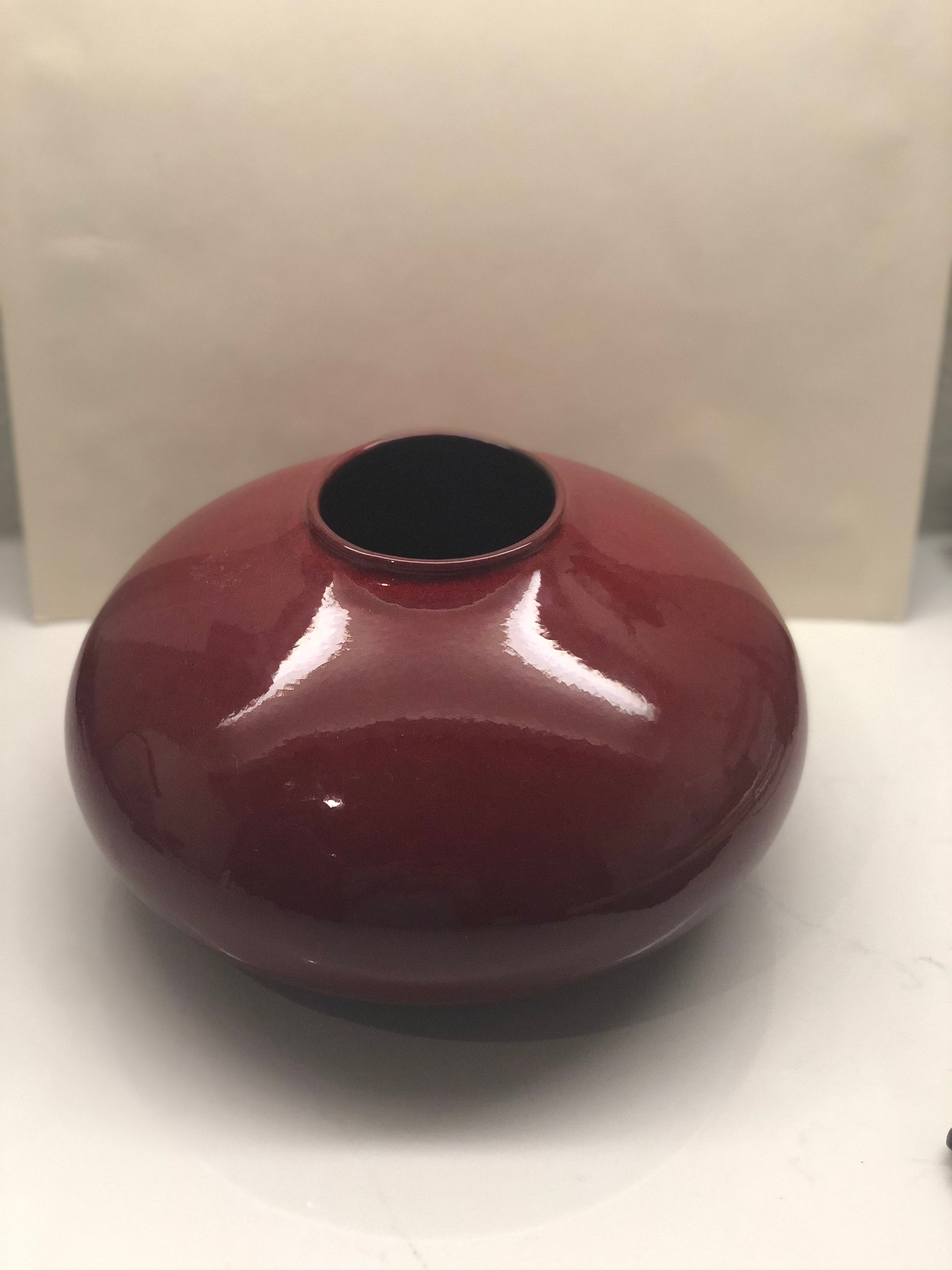 Scheurich Vase Amano Red Pottery #629-13 Germany Signed Pier
