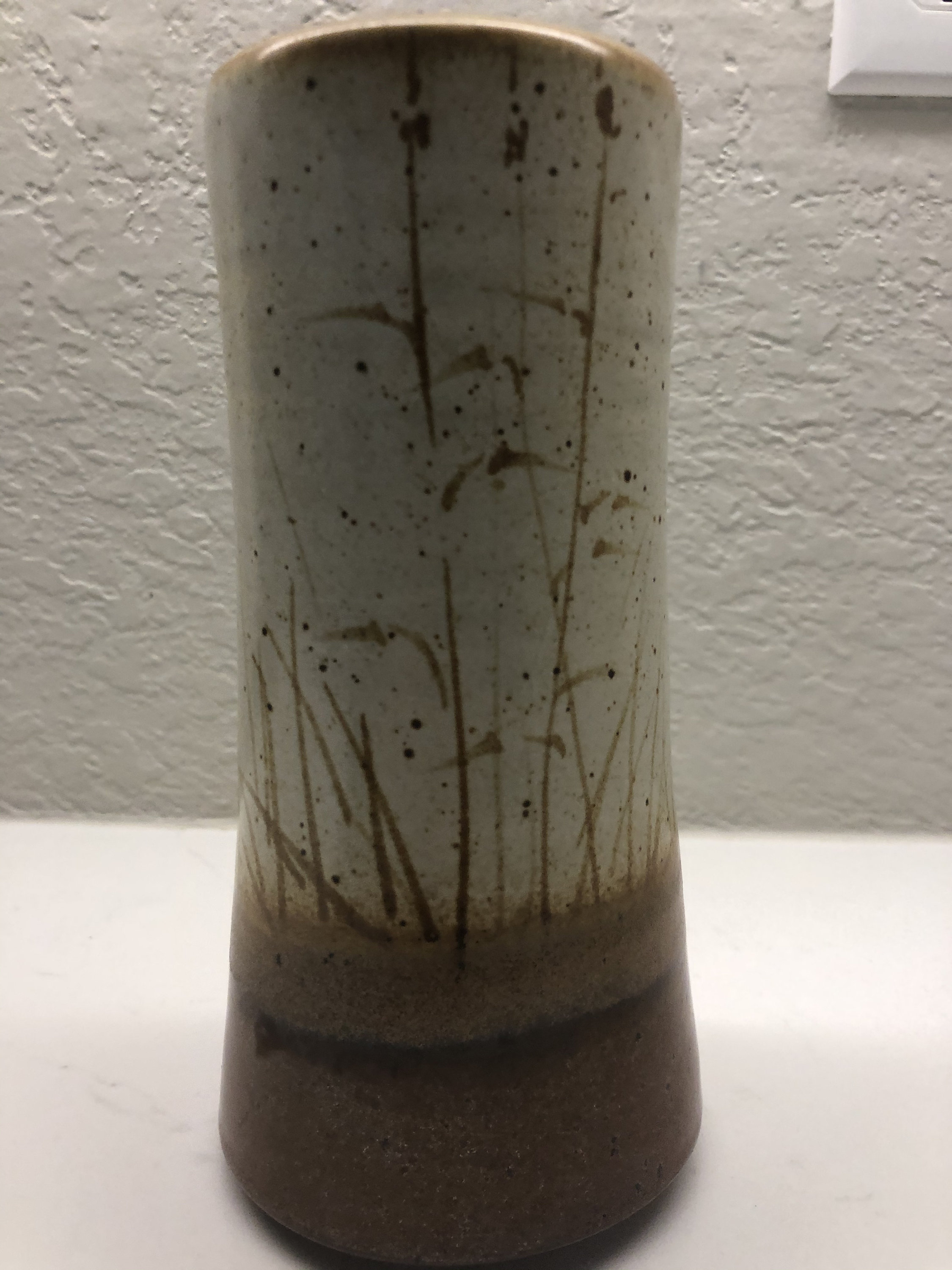 Signed Studio Pottery Stoneware Earth Tone Flower Vase Planter - Etsy
