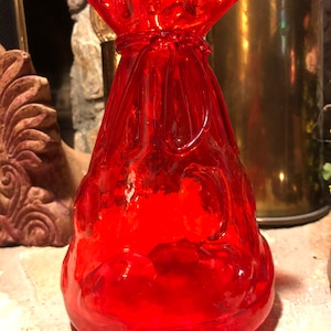 Art Glass Vase   Applied Ribbon home accents