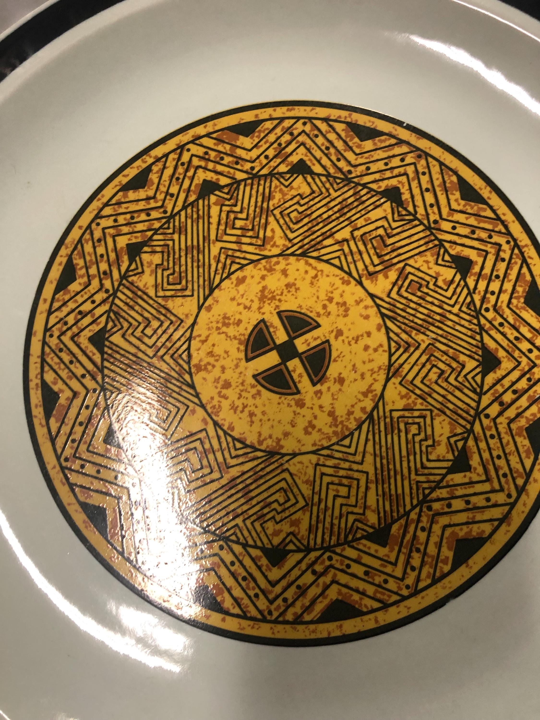 Aztec Dinner Plates - Etsy