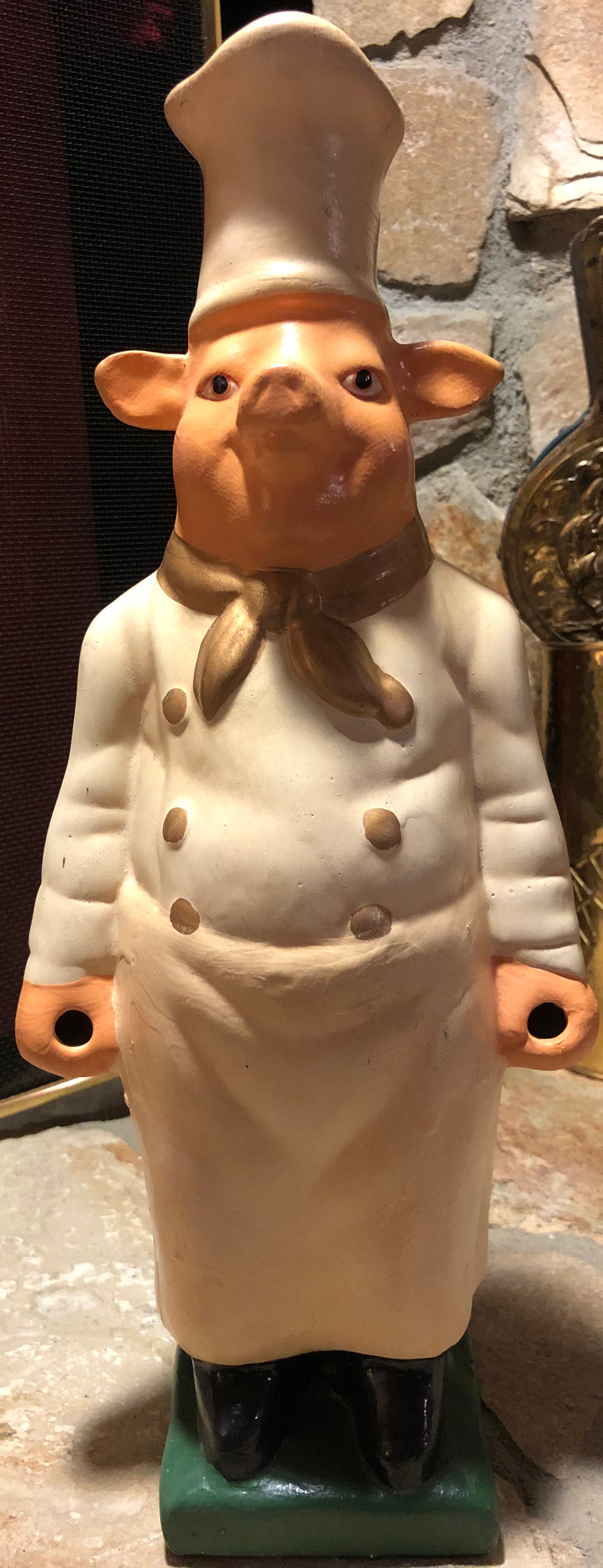 Large Chef Pig Statue at Van Vasquez blog