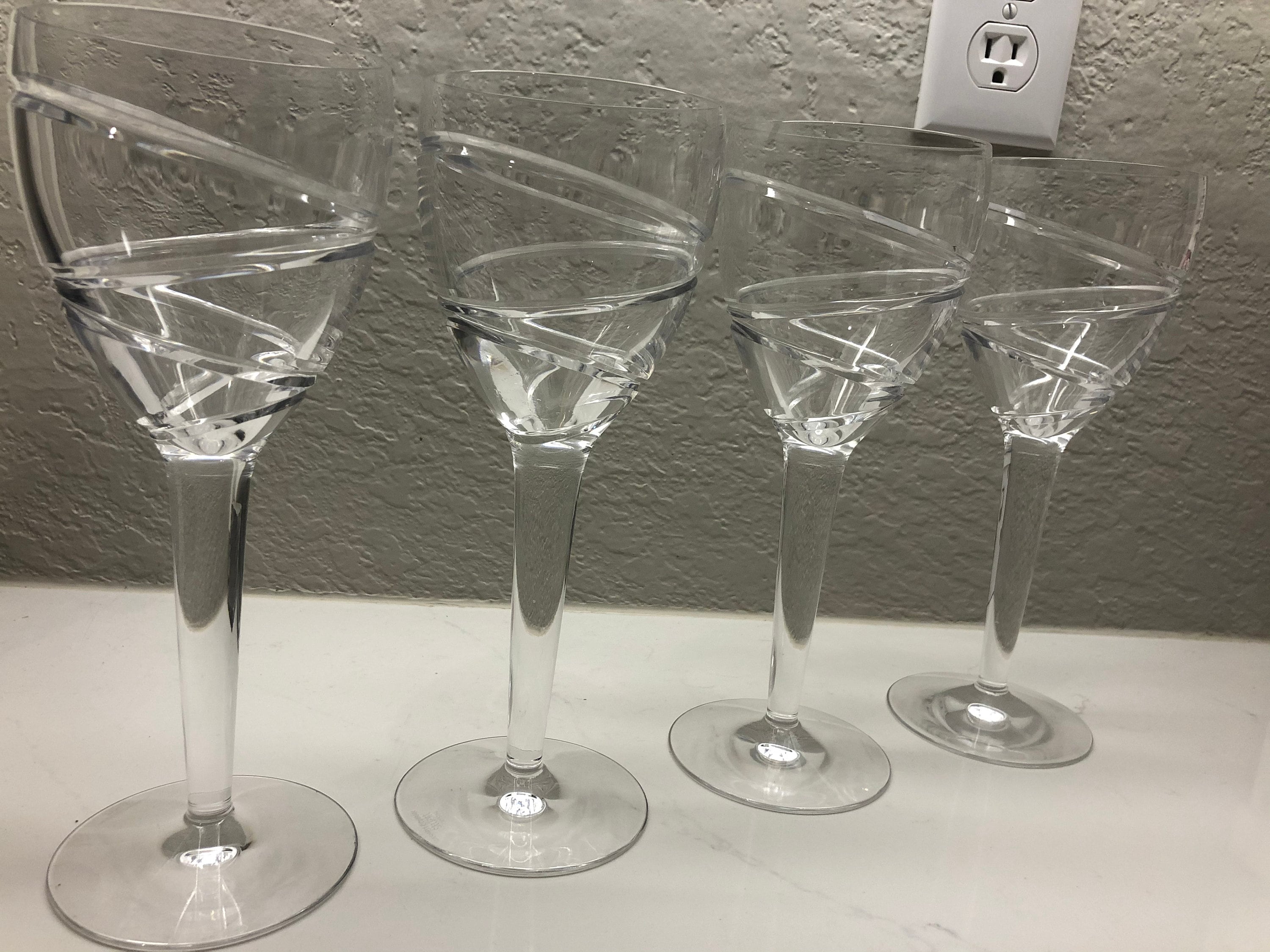 Jasper Conran auraby Stuart crystal wine glasses Etsy