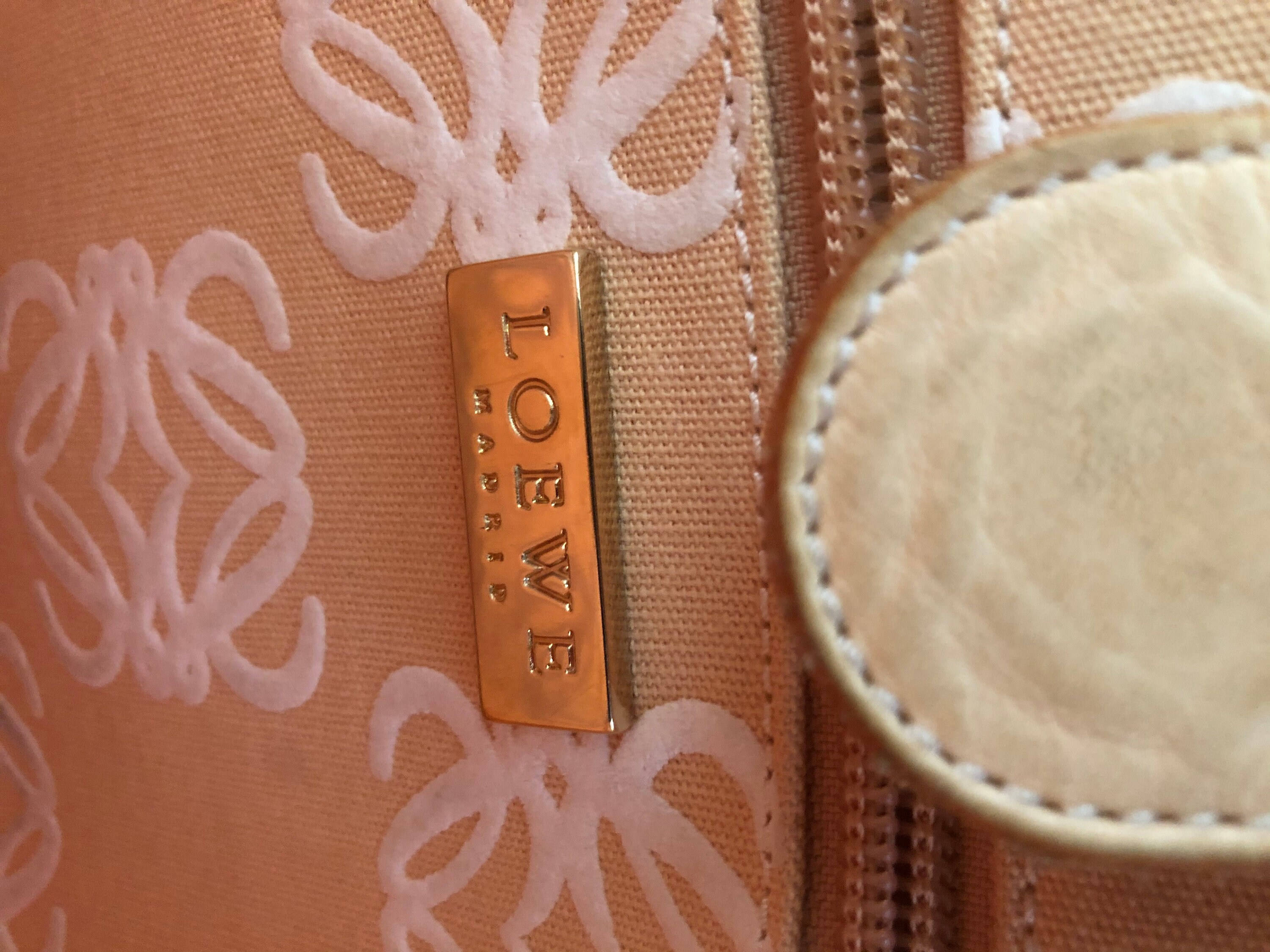 Loewe Monogram Vintage Authentic Bag Handbag Designer Made In Spain Rare  Authe
