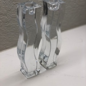 Lenox Crystal SERENITY Ovations Collection Candlestick (s) LOT OF 2 8 Inches