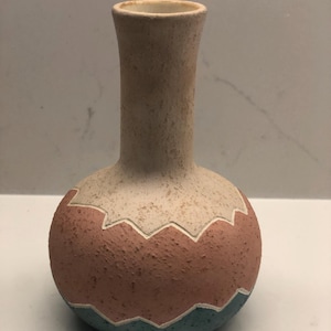 Southwestern Pottery mini vase hand painted ceramics