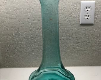 Blenko 789 Classic Line Floor Vase in Green By Don Shepherd