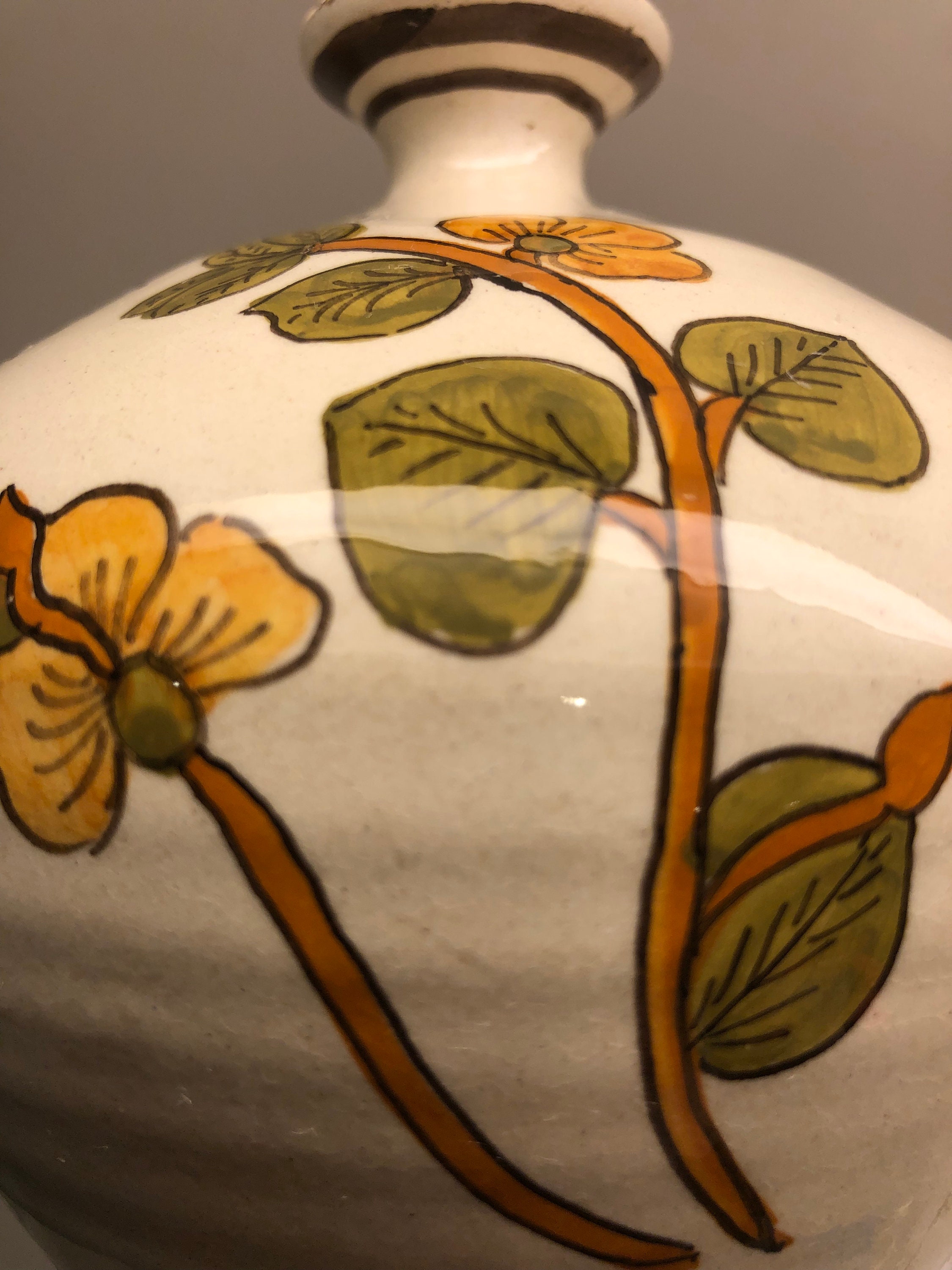 デルータ陶器 限定版 手描き ヴィンテージ イタリア陶器 花瓶 ペア
