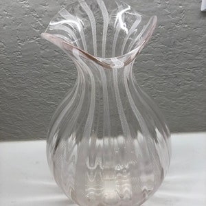 Art glass hand blown vase home accents decor