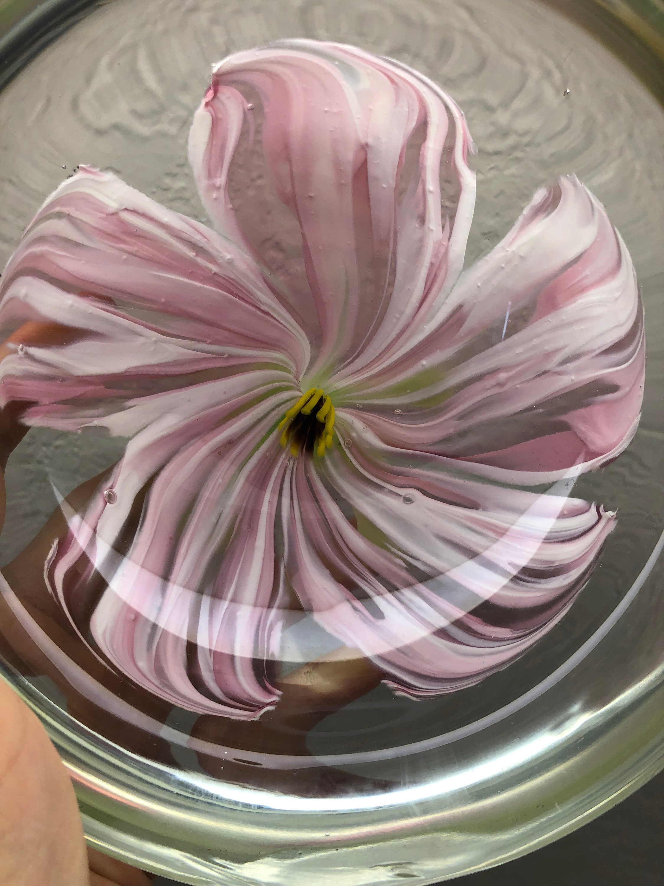 Art Glass Emilio Robba Style Bowl Flowers Pink - Etsy Art Glass Emilio Robba Style Bowl Flowers Pink - Etsy