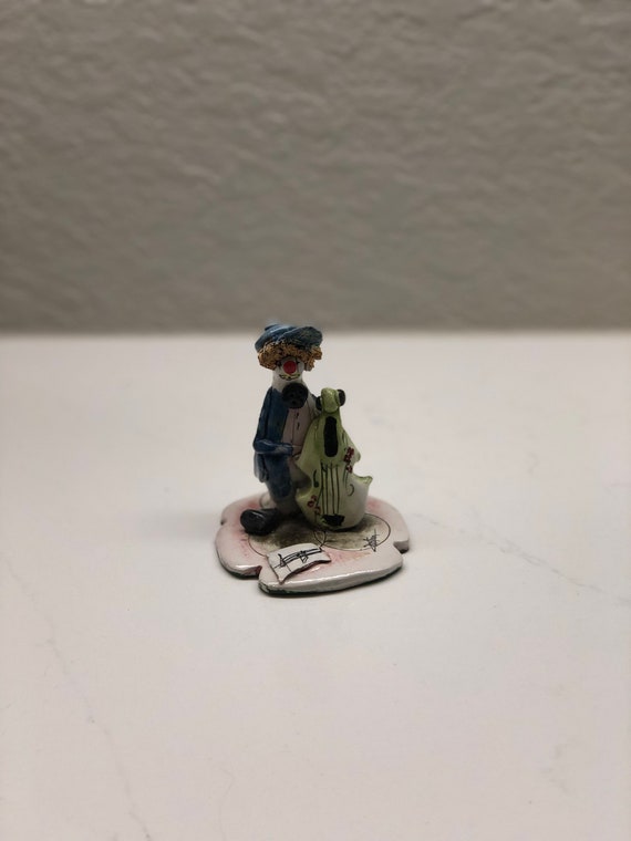 Zampiva Vintage Clown Figurine Made in Italy Ceramics Rare