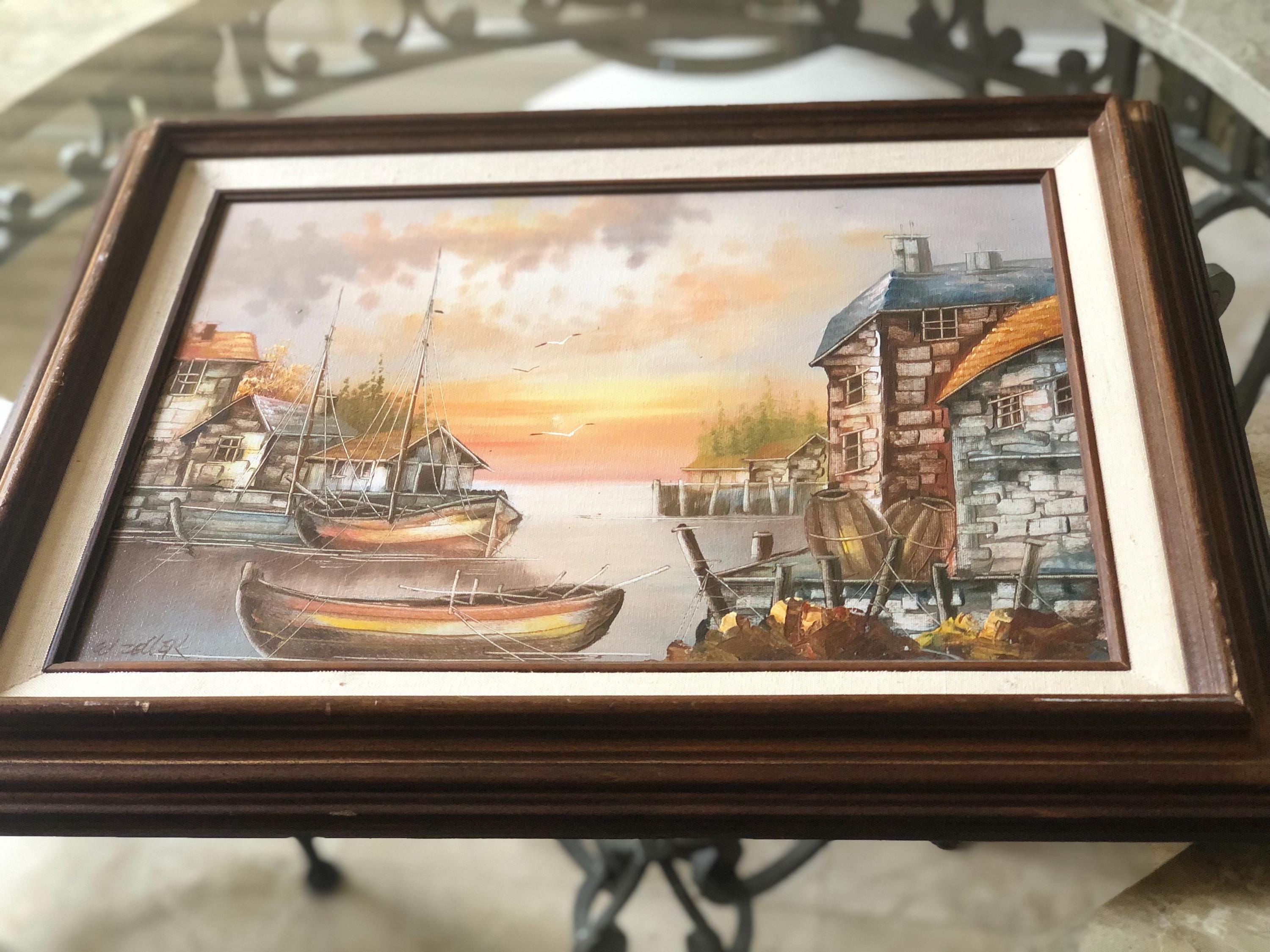 Oil Painting by W Zeller - Etsy
