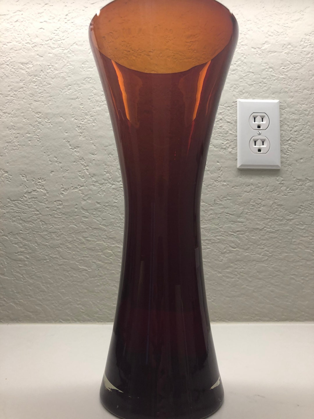 MARGIE'S GARDEN Hand Blown Glass Vase Westlake Village CA Studio Art Etsy