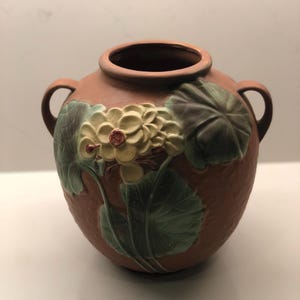 ROSEVILLE Reproduction From 90 JARDINAIRE  two handles art pottery