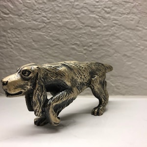 MINIATURE COCKER SPANIEL Sculpture. Iron Cocker Spaniel Figurine/Sculpture. Dog Sculpture Animal Figurine. Spaniel.
