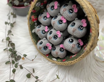 double economical lover package,Sad hamster meme viral tiktok crochet keychain handmade,Sad Hamster Amigurumi, Cute Hamster