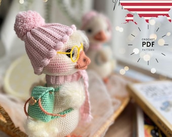 Haakpatroon Dora Duck – amigurumi knuffel pdf-zelfstudie