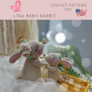 Crochet bunny pattern, amigurumi, BigBow Bunny, crochet pattern, amigurumi pattern, amigurumi bunny, crochet pattern.