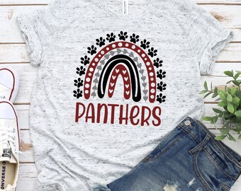 Panthers Boho Rainbow Sublimation Tee / Hoodie