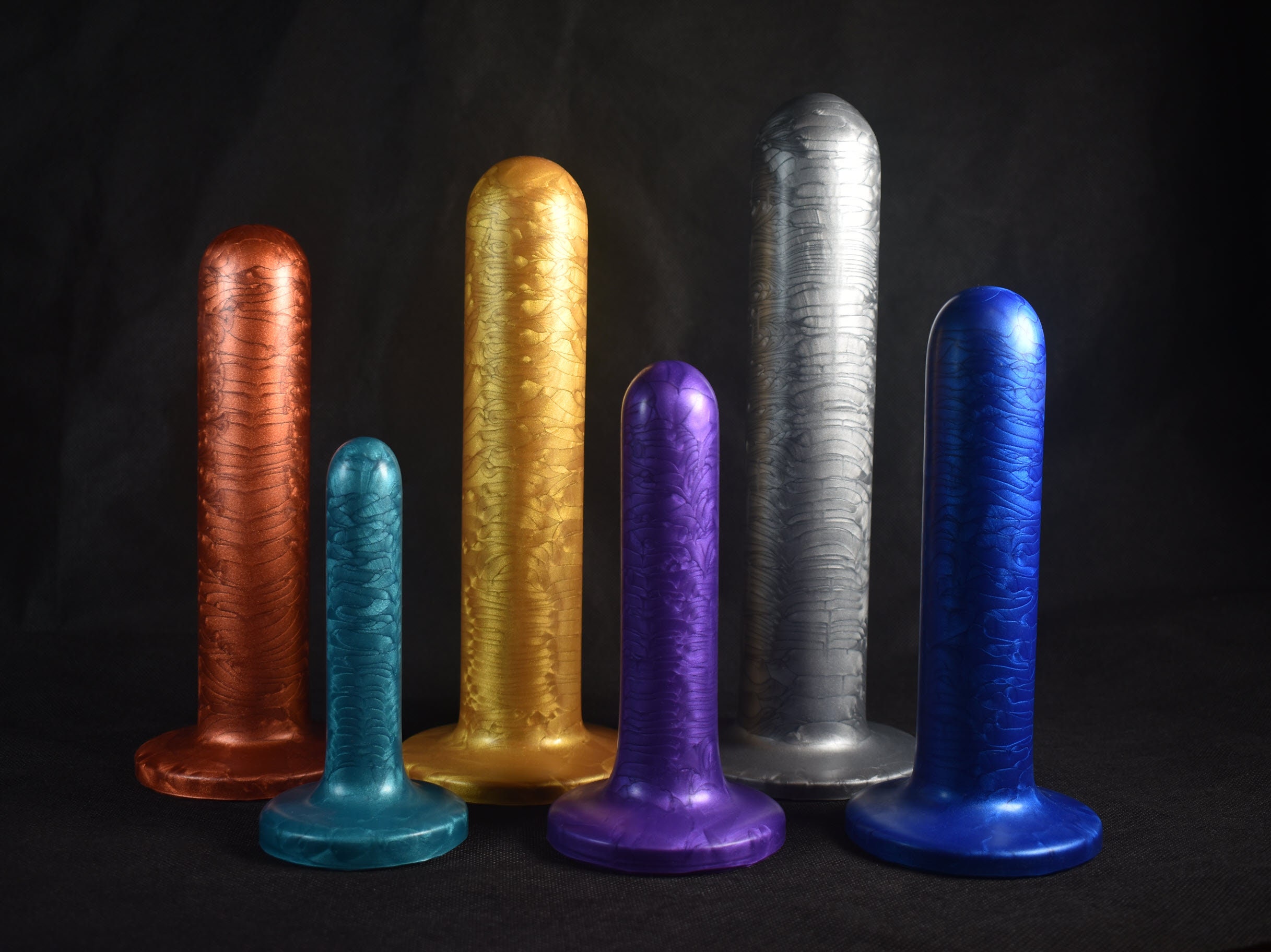 Hyper Sensitive Lineup Smooth and Blunt Silicone Dildo