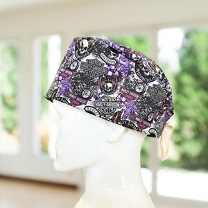 Motorcycle Scrub Cap~ CNA, MD, RN, Vet, Tech, Gift