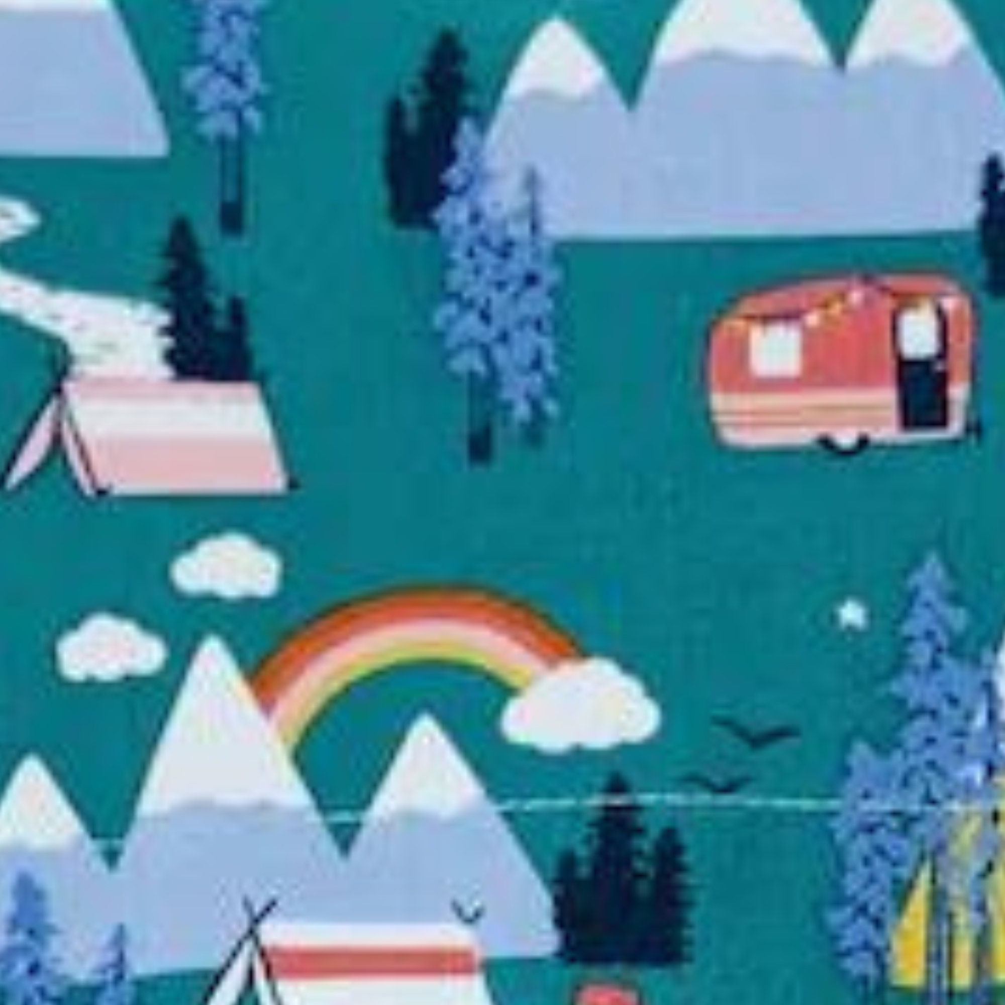 EURO Style Scrub Cap Campers & Mountains Scrub Hats Women Euro Style