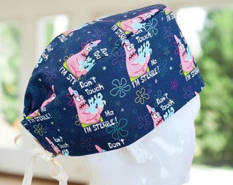Don't Touch Me I'm Sterile~ Scrub Cap, Modern Nurse Hat, CNA, MD, Tech, Gift