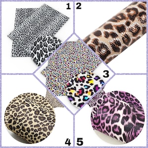 Animal Print Faux Leather Sheets