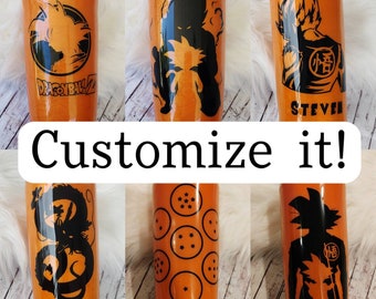 Dragon Ball Z Tumbler Etsy