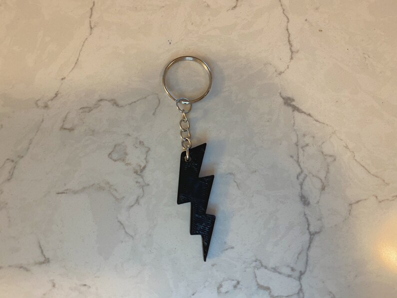 Lightning Bolt Keychain Bolt Keychain Symbol Keychain Bolt Etsy