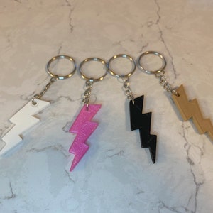 Lightning Bolt Keychain, Bolt Keychain, Symbol Keychain, Bolt Chain, Lightning Bolt Chain, Keychain, Car Accessory