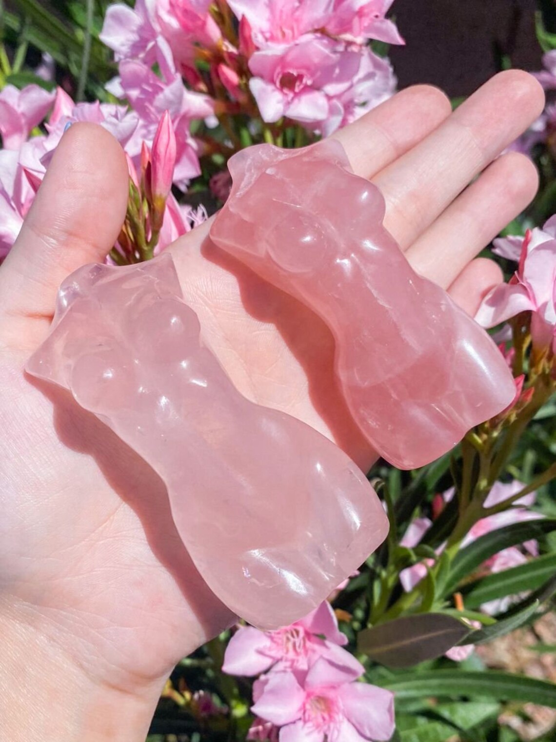 Rose Quartz Woman Carvings Etsy