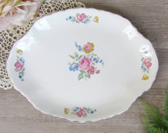 SCIO Hazel 11" Oval Serving Platter ~~ Vintage Serving Plate Dish, Vegetable Plate, Vintage Serveware Tableware Dinnerware