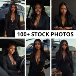 100+ Melanin stock photos Ai models stock images Girl boss black aesthetic MRR&PLR images