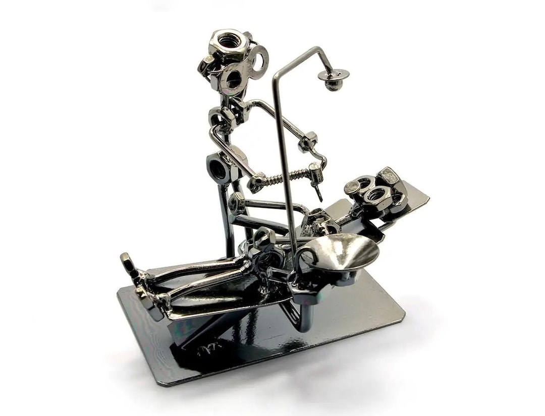 Nuts and Bolts Sculpture Dentist Orthodontist Teeth Etsy