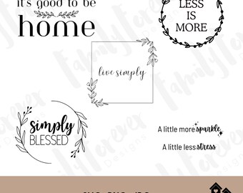 Simplicity Bundle #1, svg png jpg, Christian, Scripture, Faith, Cricut Cut File, Sticker, Wall Decor, DIY design