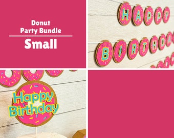 Donut Birthday Decor Bundle - Small Party Bundle | Donut Grow Up Party Decorations | Donut decor