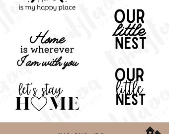 Home Bundle #1, svg png jpg, Christian, Stay home, Home Life, Cricut Cut File, Sticker, Wall Decor, DIY design, Home Decor