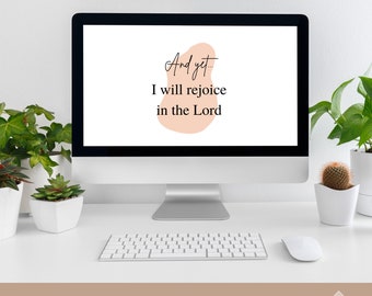 Habakkuk 3:18 svg png jpg, Christian svg, Scripture svg, Faith svg, Cricut, Printable Sticker, God's Promises, Old Testament, journal, boho