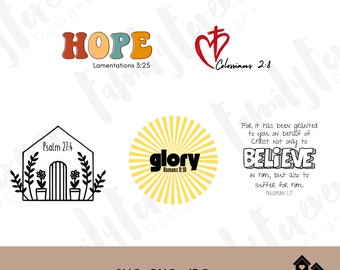 Scripture Bundle #2, Col., Lam., Phil., Psalm, Romans, svg png jpg, Christian, Scripture, Faith, Cricut Cut File, Sticker, journal