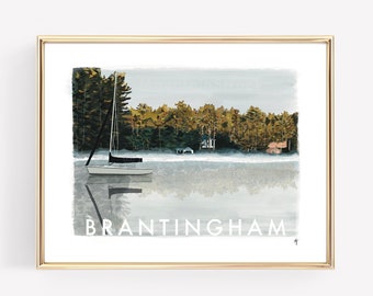 BRANTINGHAM Lake | Adirondacks | New York | Original, Landscape Giclée Print