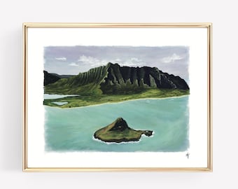 O‘AHU | Landscape | Koʻolau Range | Hawaii | Hawaiian Island Chain | Original, Landscape Giclée Print
