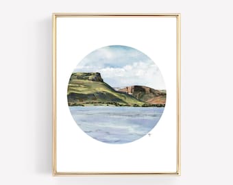 Sea of Galilee Print: Mount Arbel, Israel Landscape Giclée