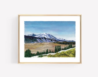 MOUNT RAINIER | Washington | Cascade Range | Fremont Trail | Pacific Northwest | Original, Landscape Giclée Print