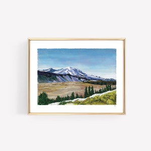MOUNT RAINIER | Washington | Cascade Range | Fremont Trail | Pacific Northwest | Original, Landscape Giclée Print
