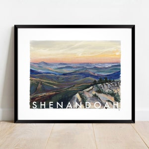 SHENANDOAH | National Park | Virginia | Old Rag Mountain Loop | Original, Landscape Giclée Print