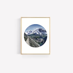 MOUNT RAINIER | National Park | Mount Fremont Lookout | Washington | Original, Modern Landscape Giclée Print
