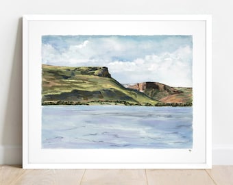 Sea of Galilee Giclée Print: Mount Arbel, Israel Landscape Art